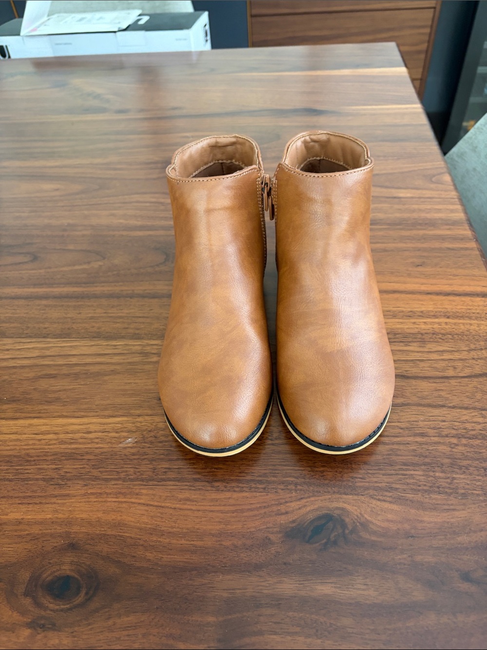 Source Unknown Kids Tan Ankle Boots
